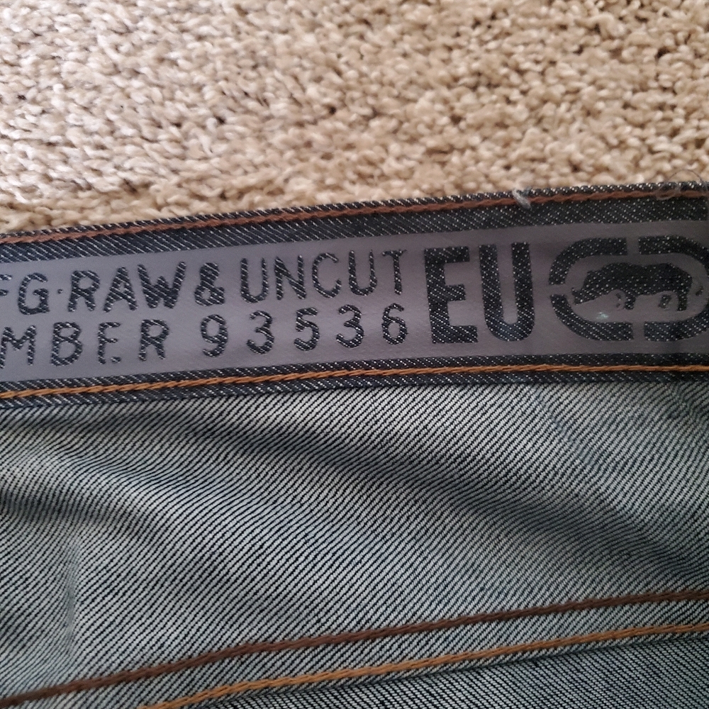 Ecko Mens Dark Wash W38 L32 Straight Leg Jeans - Picture 5 of 8
